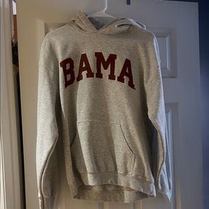 Alabama MV Sport Light Gray Hoodie with Maroon BAMA
